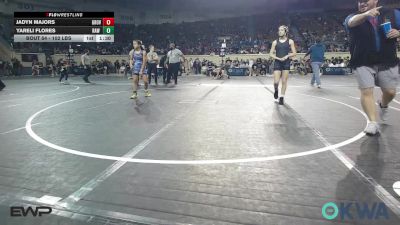 102 lbs Semifinal - Jadyn Majors, Grove Takedown Club vs Yareli Flores, Raw Wrestling Club