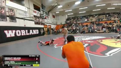 62 lbs Round 2 - Cash Nehl, Worland Wrestling Club vs Hensley Nelson, Riverton USA Wrestling