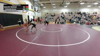 140 lbs 3rd Place Match - Joceline Bilolo, Eagle Mountain vs Mallory Brasher, Belton