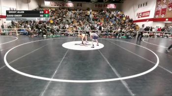 126 lbs Semifinal - Brody Allen, Glenrock vs David Emery, Pinedale