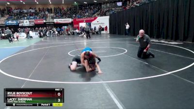 145G Champ. Round 1 - Lacey Sherman, Nome High School vs RYLIE BOYSCOUT, Chugiak High School