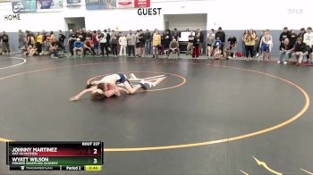 120 lbs Quarterfinal - Wyatt Wilson, Pioneer Grappling Academy vs Johnny Martinez, Mat-Su Matmen