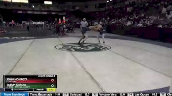 5A 132 lbs Champ. Round 1 - Tatum Garcia, Atrisco Heritage Academy vs John Montoya, Cleveland