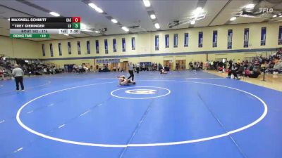 174 lbs Cons. Round 2 - Trey Dieringer, Linfield vs Maxwell Schmitt, Carthage College