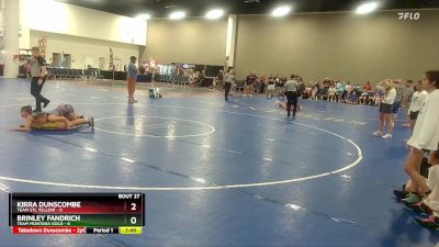 105 lbs Placement (16 Team) - Brinley Fandrich, Team Montana Gold vs Kirra Dunscombe, Team STL Yellow