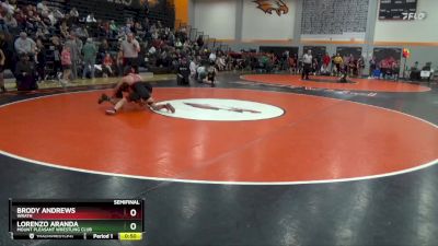 N-15 lbs Semifinal - Lorenzo Aranda, Mount Pleasant Wrestling Club vs Brody Andrews, Wrath