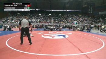 3A-132 lbs 1st Place Match - Wylee Willson, Pinedale vs Lance Baggs, Cody