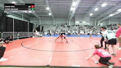 100 lbs Rr Rnd 1 - Lydon Vega, Indiana Outlaws Gold vs Ayden Delgado, CTWHALE