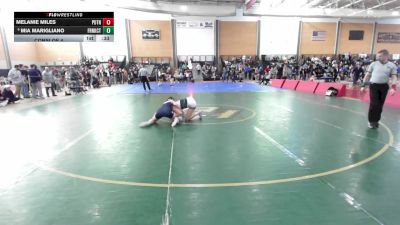 132 lbs Consi Of 4 - Melanie Miles, Putnam vs Mia Marigliano, Franklin County