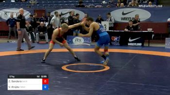 57 kg Consolation - Zach Sanders, Gopher Wrestling Club - RTC vs Vitali Arujau, Titan Mercury Wrestling Club