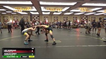 155 lbs Round 5 (6 Team) - Joe Giordano, Triumph WC vs MARCUS GABLE, Keystone Crush