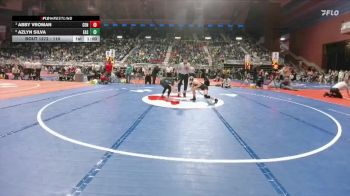 110 lbs Cons. Round 3 - Azlyn Silva, Cheyenne East vs Abby Vroman, Cheyenne Central