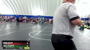 84 lbs Round 6 (8 Team) - Riley Pylypiak, Highland Hornets vs Eddie Zeller, Killer Elite