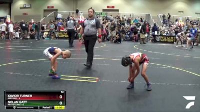 52 lbs Quarterfinals (8 Team) - Xavior Turner, Ares Red vs Nolan Gatt, MO Outlaws