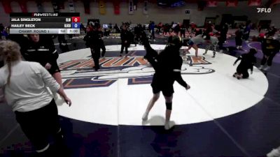 117 B Champ. Round 1 - Jala Singleton, Elmhurst vs Hailey Beck, New Jersey City University