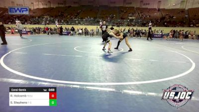 85 lbs Consolation - River Holcomb, Tecumseh Youth Wrestling vs Sophia Stephens, F-5 Grappling