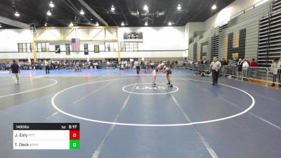 149D lbs Rr Rnd 3 - Jacob Ealy, Pitt-Johnstown vs Thomas Deck, Army