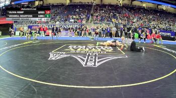 Girls-190 lbs Champ. Round 1 - Analize Tapia, Lowell Hs Girls vs Hannah Hart, Owosso Hs Girls