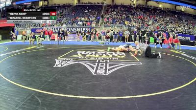 Girls-190 lbs Champ. Round 1 - Analize Tapia, Lowell Hs Girls vs Hannah Hart, Owosso Hs Girls