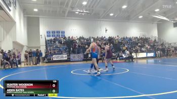 126 lbs Champ. Round 1 - Aiden Bates, North Pontotoc High School vs Hunter Woodson, Picayune High School