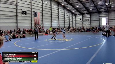 132 lbs Quarters - Amelia Poplowski, Midwest Assasins Blue vs Sam Patton, STORMETTES