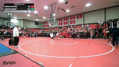 119 lbs Consi Of 16 #2 - Wade Cottman, Prague vs Ledgyn Emery, McAlester