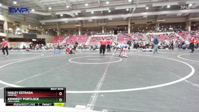 92-97 lbs Semifinal - Kennedy Portlock, Trailhands vs Hailey Estrada, Maize WC