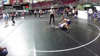65 lbs Cons. Round 4 - Cooper Mason, Norris Wrestling Club vs Jack Bruns, Hawks Wrestling Club (Lincoln)