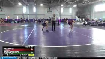 184 lbs Quarterfinal - Nick Rogge, Augsburg vs Truman Thuente, Cornell College