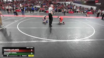 100 lbs Cons. Round 3 - Braden LaPlante, Askren Wrestling Academy vs Edward Goral, Denmark