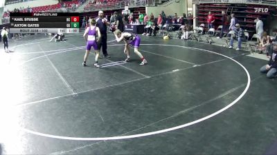 102 lbs 7th Place Match - Axton Gates, GI Grapplers vs Kael Stusse, Battle Creek