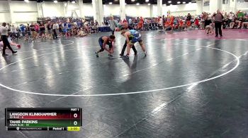 138 lbs Round 4 (8 Team) - Tahir Parkins, MAWA Blue vs Langdon Klinkhammer, SD Blue