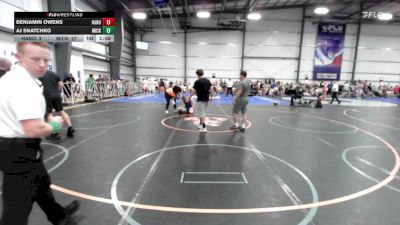 145 lbs Rr Rnd 2 - Benjamin Owens, Hanover Hawkeye vs AJ Snatchko, Micky's Maniacs White