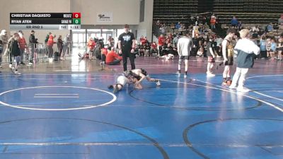 57 lbs Rr Rnd 5 - Christian DaQuisto, MeatHeadz - ESC vs Ryan Aten, SAVAGE Wrestling Academy - ESC