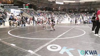 49 lbs Round Of 32 - Pryce Patton, Madill Takedown vs Michael Cawthorne, Tiger Trained Wrestling