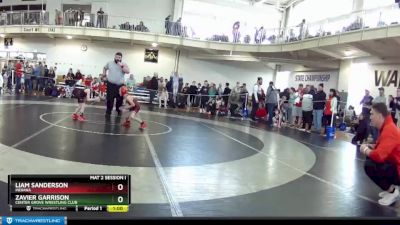 49 lbs Cons. Round 4 - Zavier Garrison, Center Grove Wrestling Club vs Liam Sanderson, Indiana