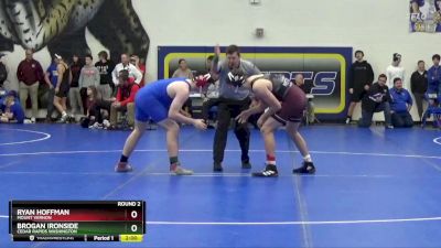 JV-35 lbs Round 2 - Ryan Hoffman, Mount Vernon vs Brogan Ironside, Cedar Rapids Washington