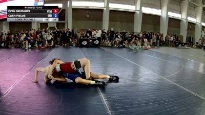 126 lbs Cons. Round 3 - Evan Brubaker, Utah vs Cash Fields, California