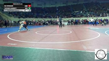 123 lbs Quarterfinal - Eli Stahler, Cowboy Wrestling Club vs Tucker Alberty, Sapulpa Jr High