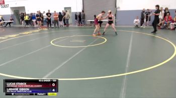 150 lbs Semifinal - Laramie Gibson, Mid Valley Wrestling Club vs Lucas Starck, Anchorage Youth Wrestling Academy