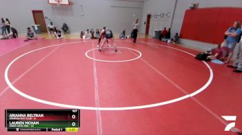 107 lbs Round 2 (3 Team) - Arianna Beltran, Spartan Mat Club vs Lauren McHam, Hired Guns Red