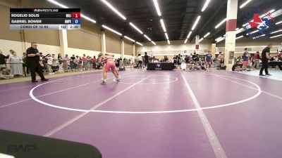 150 lbs Consi Of 16 #2 - Rogelio Solis, Militia Trained Mat Club vs Gabriel Bower, Amped Wrestling Club
