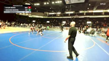 Girls 110 lbs Semifinal - Adalyne Montiel, Toppenish (Girls) vs Kyler Menza, Washington (Girls)