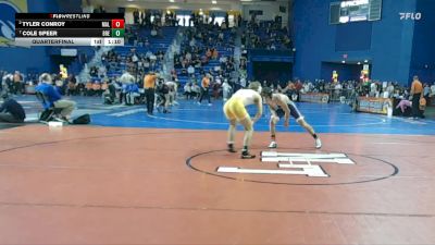 138 lbs Quarterfinal - Cole Speer, Brecksville vs Tyler Conroy, Malvern Prep