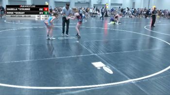 92-100 lbs Semifinal - Isabella **Strumke, Williamsburg Wrestling Club vs Piper **Durant, Morris Fitness Wrestling