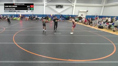 157 lbs Cons. Round 1 - Liam Bellinger, All American TC vs Jaxon Foote, Unattached