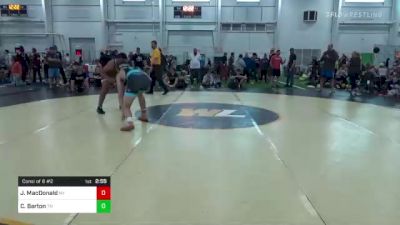 E-220 lbs Consi Of 8 #2 - Jack MacDonald, NY vs Car`Lando Barton, TN