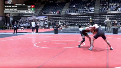 141 lbs Semifinal - Braden Basile, Army vs Ryan Hartung, Binghamton