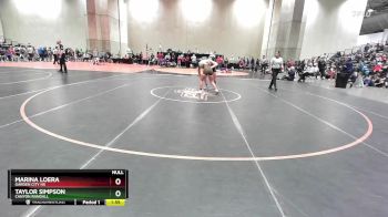 115 lbs Semifinal - Taylor Simpson, Canyon Randall vs Marina Loera, Garden City HS