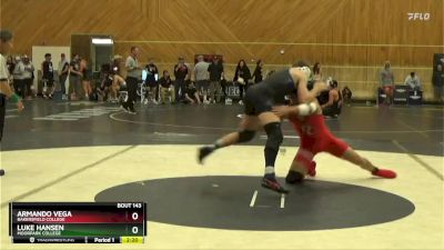 165 lbs Semifinal - Luke Hansen, Moorpark College vs Armando Vega, Bakersfield College